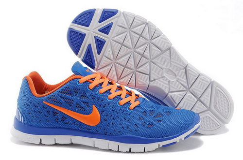 Nike Free Tr Fit 3 Breathe Mens Shoes Blue Orange Hot Reduced